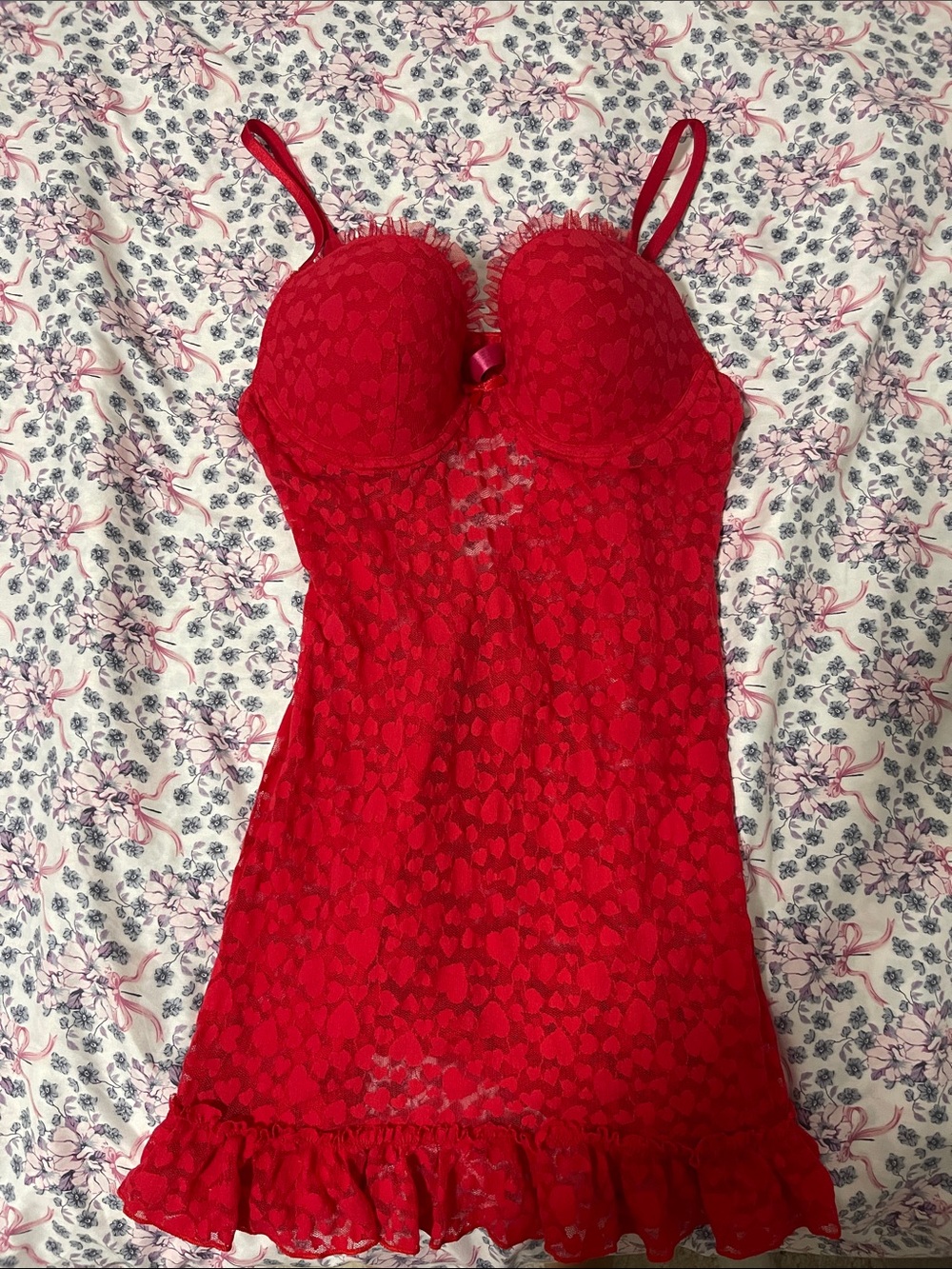 Victoria's Secret Red Lace Bralette